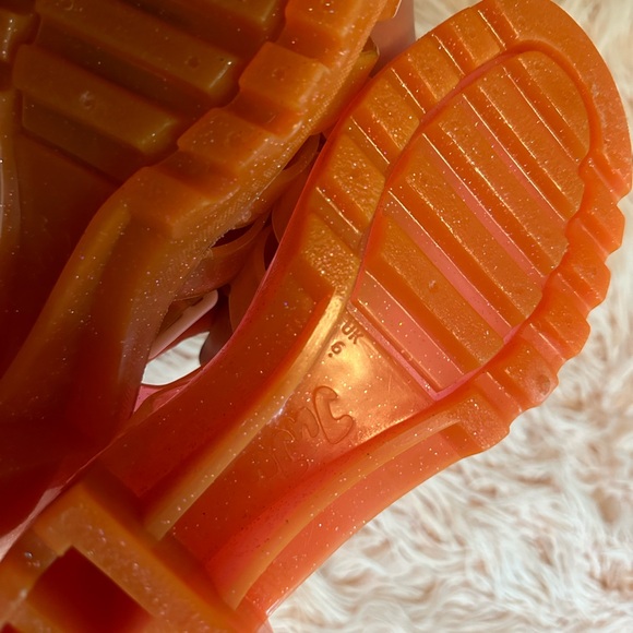 NWOT JuJu Platform Jelly Shoes Pink - Picture 10 of 12